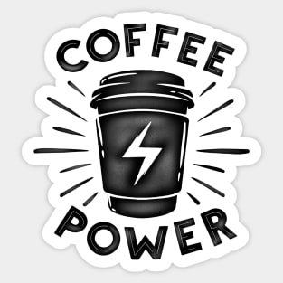 Coffee power Sticker